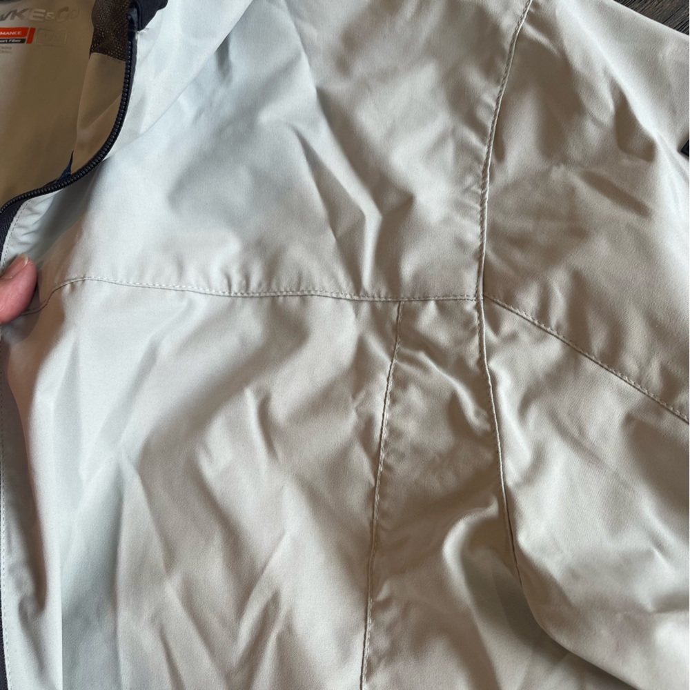 Hawke & Co. Packable Hooded Windbreaker Jacket – Gray – Men’s Large - Picture 9 of 16